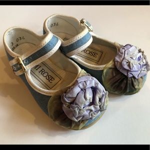 Mimi Rose infant sz 3 purple rose Shabby Chic
